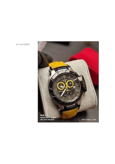 Tissot T Race T048.417 Sarı Silikon Saat Kordonu