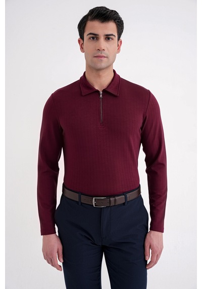 Efor Ts 919 T-shırt Comfort Bordo Bordo