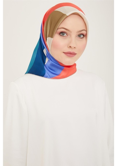 Armine Sura İpek Eşarp 24ya9148 06 - Desenli