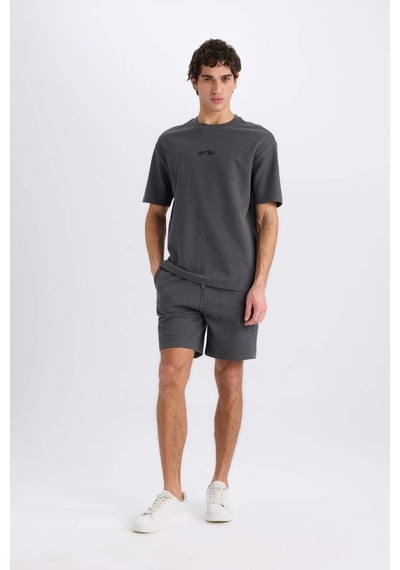 DeFacto Regular Fit Düz Paça Cepli Basic Düz Şort B8792AX25SMAR104