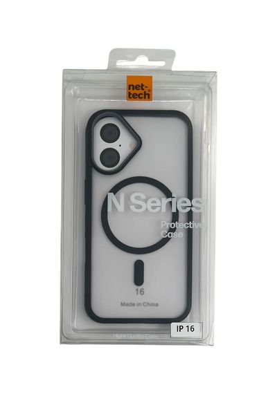 Nettech Apple iPhone 16 Uyumlu Nt-n080 Arka Koruma Kılıf - Siyah -