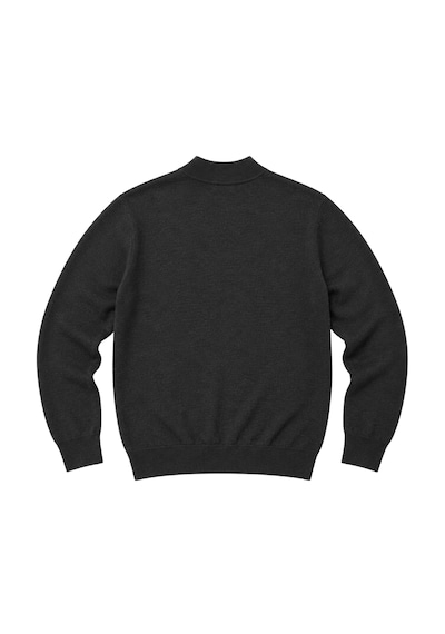 Battalmoda Erkek Büyük Beden Antrasit Yarım Balıkçı Triko Kazak 3xl-4xl-5xl-6xl
