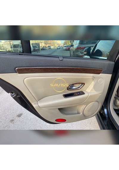 Renault Laguna 3 Özel Kalıp Koyu Meşe Full Set Torpido Maun Kaplama,Konsol Kaplama (Koyu Meşe)