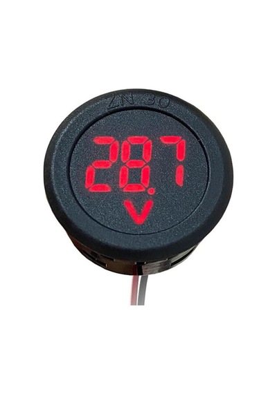 Sanec Yuvarlak Voltmetre Dc 4-100v Karavan Motosiklet Için Uygun