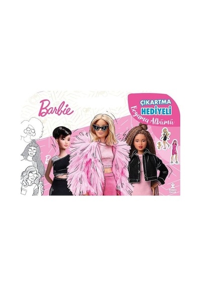 Barbie - Çıkartma Hediyeli Boyama Albümü- Doğan Çocuk