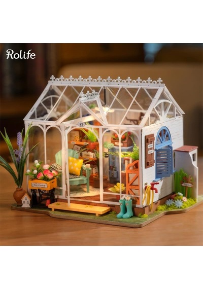 Rolife Dg163 Rüya Gibi Bahçe Evi Dreamy Garden House Dıy Minyatür Maket Model Seti Mini Dollhouse 3d Model Kit Detaylı Dekoratif Hobi Seti 3d Puzzle Tiny House