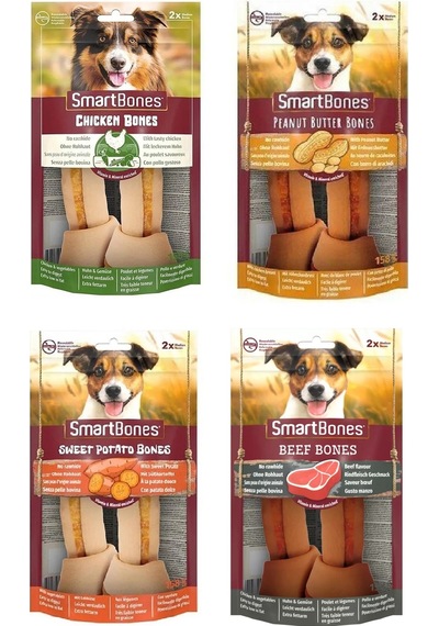 Smartbones 4 Çeşit Karma Medium Köpek Ödülü 2 Li 158 Gr. X 4 Adet