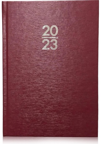 14x20 Ciltbezi Günlük Ajanda Bordo