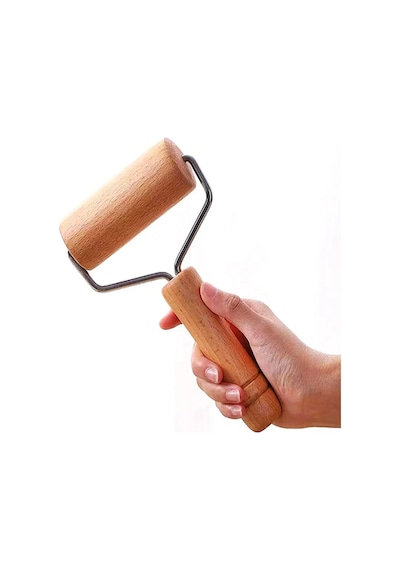 Pasta Sıvama Spatulası&hamur Rulosu&hamur Kazıyıcı Set Bhl Çelik Bej Diğer