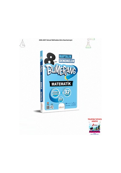 Günay 8. Sınıf Bumerang 32 Haftalık Matematik Denemeleri