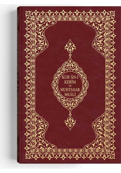 Rahle Boy Muhtasar Mealli Kur'an Mühürlü, 2 Renkli