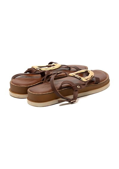 148 Brown Sandalet Kadın 26035 Myconian 2025 Greek Sandal Kahverengi