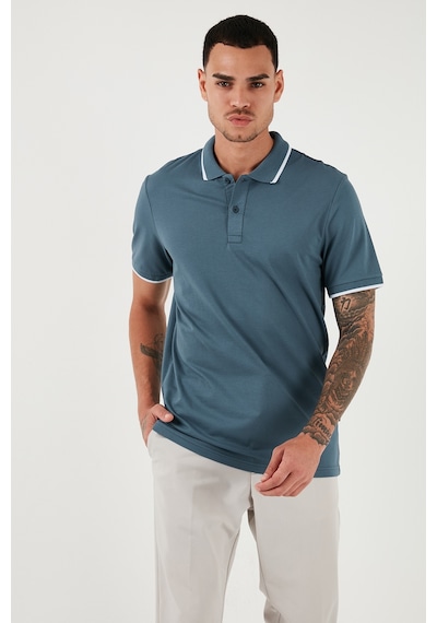 Buratti Pamuklu Regular Fit Erkek Polo Yaka T Shirt 5902063 Petrol