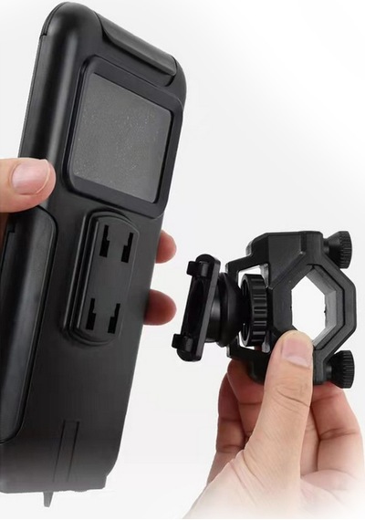 Suporte Motosiklet - Bisiklet Telefon Tutucu Kapalı Model 7 Inch Gidon Bağlantılı ( Xl Büyük Boy )