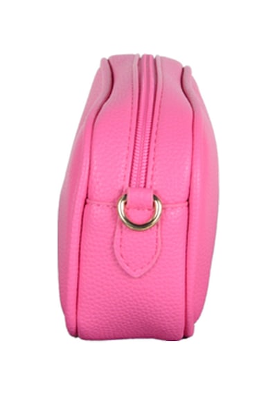 Dukidaso Kadın Pembe Örgü Askılı Mini Omuz Çantası Summer Mt1666 Pembe Tek Bölmeli Fermuar Gözlü