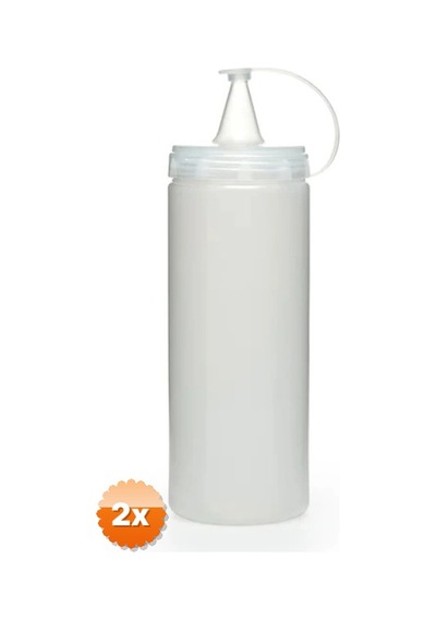 2 Adet Sos Şişesi - Şeffaf - 700 Ml Diğer