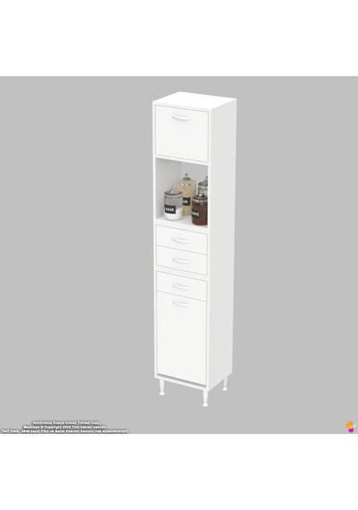 Modilayn Ediz Fırın Bölmeli 1 Kapaklı Sepetli Çekmeceli Çok Amaçlı Dolap - Mutfak Robotu Ve Kahve Köşesi 45 Cm Beyaz Modilayn Ediz Fırın Bölmeli 1 Kapaklı Sepetli Çekmeceli Çok Amaçlı Dolap - Mutfak Robotu Ve Kahve Köşesi 45 Cm Beyaz