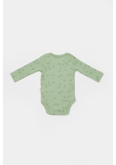 BabyCosy Organik Modal Fil Baskılı 2 Li Uzun Kollu Badi Csym11316 001