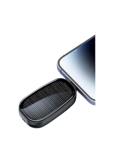 Ultra Hafif Güneş Enerjili Powerbank Anahtarlık Uyumlu Altın