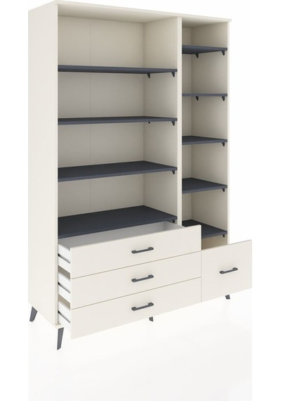 Hyperion Dolap 9 Raflı 4 Çekmeceli 132x44x195 Aytaşı-antrasi... Aytaşı Hyperion Dolap 9 Raflı 4 Çekmeceli 132x44x195 Aytaşı-antrasi... Aytaşı