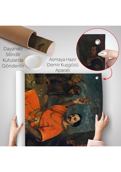 Gustave Courbet - Louis Gueymard Şeytan Robert Rolünde Duvar Örtüsü-7356