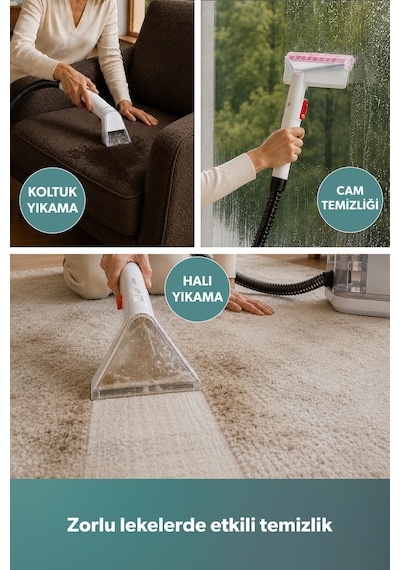 Homend Stain-X Taşınabilir Halı, Koltuk Yıkama ve Leke Çıkarma Makinesi