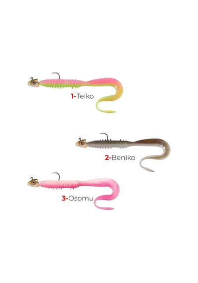 Avlivari Balzer Shirasu Haruto Snake 6cm 8 Gr Balık Kafa Jigheadli Silikon Yem-10331