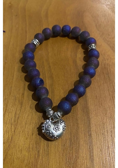 Çin Takvimi Burçları Çharm Titanyum Doğal Taş Bileklik Hand Made El İşi Feng Shui Ejderha Yılı Koruyucu Hayvan Horoz Rooster Objeli Çok Renkli
