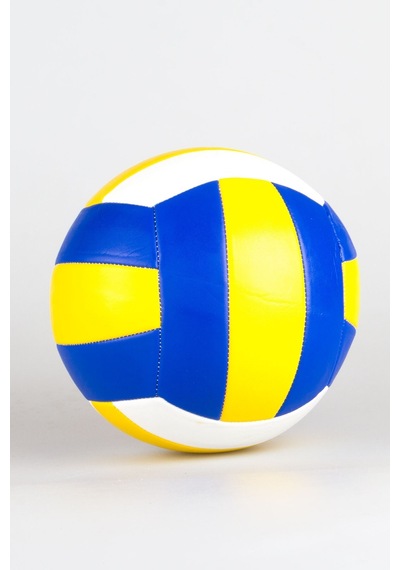 Abbetc Dikişli Voleybol Topu Sarı Lacivert Yumuşak Deri Salon Antrenman Topu Sarı - Lacivert