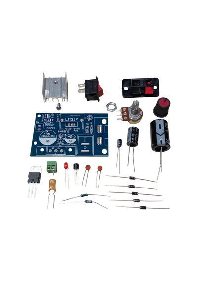 Dc 1.25-30v 1a Lm317 İle Ayarlanabilir Güç Kaynağı Kendin Yap Hobi Devresi Dıy Lehimleme Kiti Demonte Montesiz