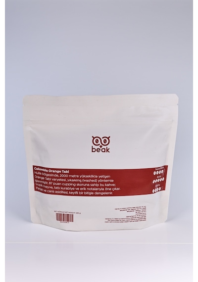 Colombia Orange Tabi Çekirdek Kahve 250 Gr , %100 Arabica Çekirdek Kahve