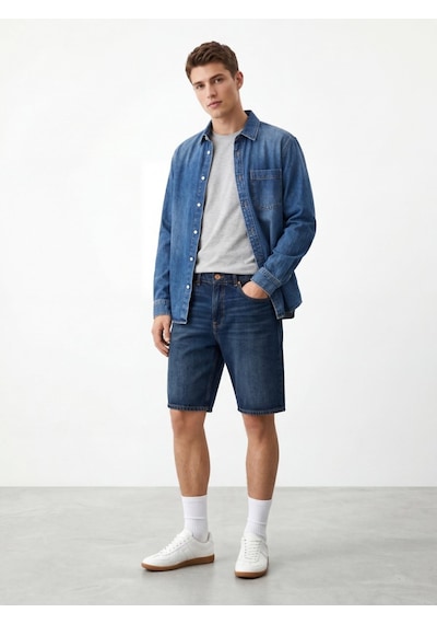 LTB Jarvıs Mid Indigo Bermuda Mavi