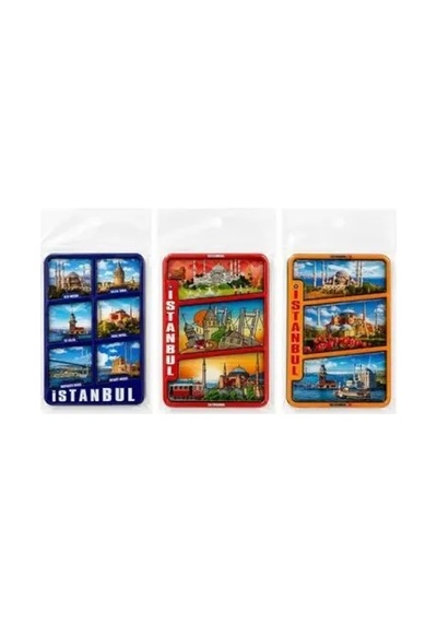 İstanbul Temalı Ahşap Buzdolapı Süsü Magnet 25485417