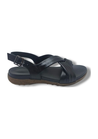 Ellanor S-687-26 Hakiki Deri Çapraz Bant Anatomik Taban Kadın Sandalet Siyah Ellanor S-687-26 Hakiki Deri Çapraz Bant Anatomik Taban Kadın Sandalet Siyah