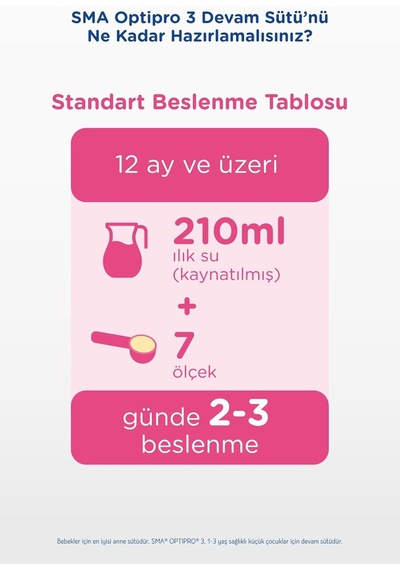 Optipro 3 Devam Sütü 1-3 Yaş, 800 G X 6