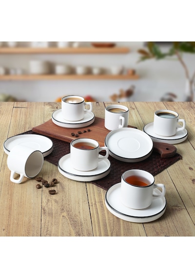Simply Stackable Çay Takımı 12 Parça 6 Kişilik 19985 Beyaz