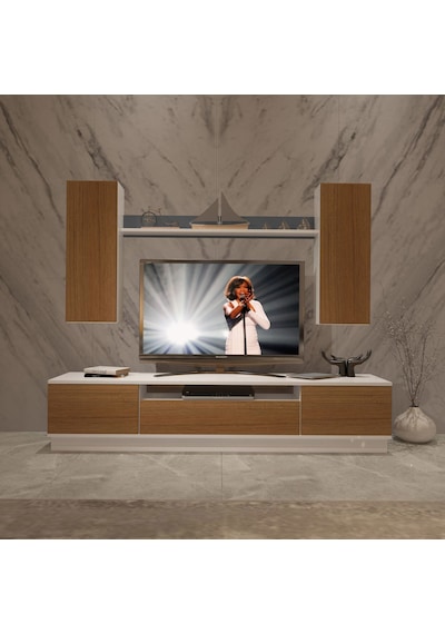 Decoraktiv Trendstyle 5ds Mdf Tv Ünitesi Tv Sehpası Beyaz - Ceviz