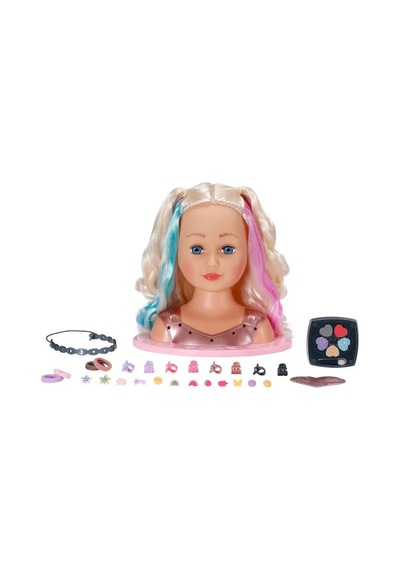 Gökkuşağı Saç Tasarım Büstü Pembe