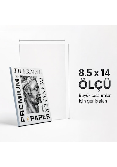 Radiant Colors Premium Termal Dövme Transfer Kağıdı 100 Lü 8.5x14