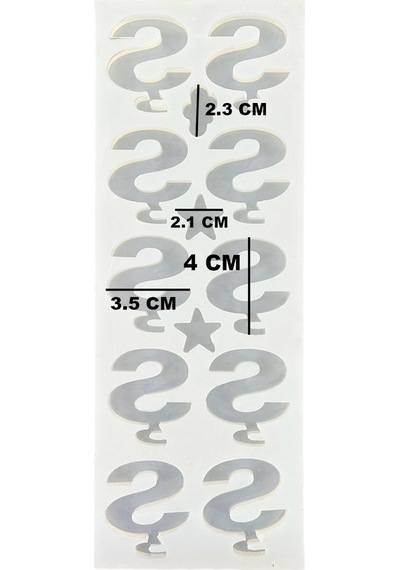 Epoksi Çoklu Silikon Kalıp Ş Harfi Anahtarlık Reçine Seri Döküm Kalıbı 4 Cm 10 Lu