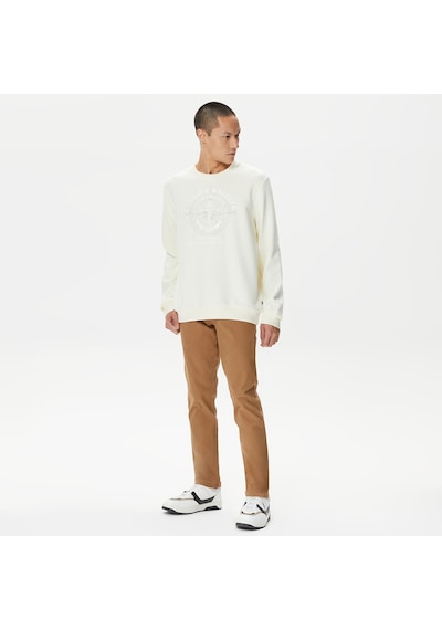 Nautica Erkek Beyaz Standart Fit Sweatshirt Baskılı K37212t Beyaz