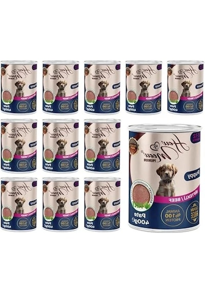 Yavru Köpekler İçin Biftekli Pate, 400 Gramlık 12 Adet Set