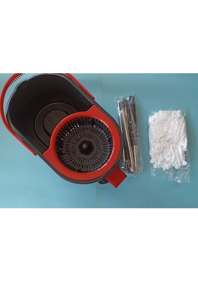 Proff Starex Pedallı Vileda Temizlik Seti Pedallı Kova Sap Mafsallı Kapak Mikrofiber Mop Set