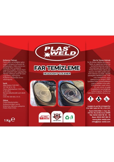Plas-Weld Far Temizleme Sıvısı N11.1992