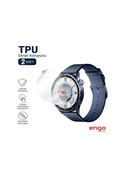 Xiaomi Watch S5 46mm Ekran Koruyucu Tpu Şeffaf Film 2 Adet