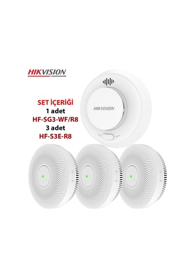 Hikvision Hf-ks2-wf/r8 Kablosuz Yangın Alarm Kontrol Seti Rf + Wi-fi
