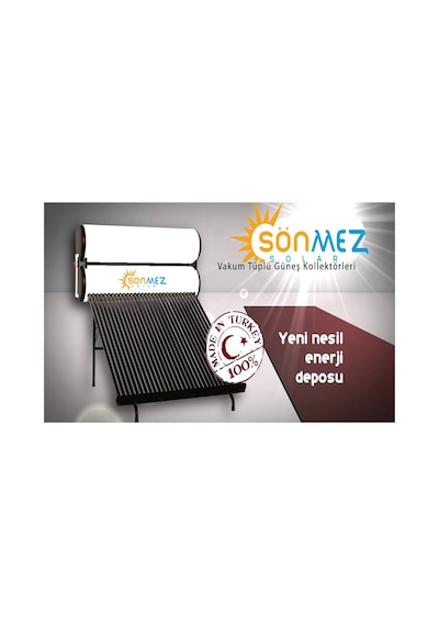 Solar 30x Krom Basınçlı Vakum Tüplü Güneş Enerji Sıcak Su Sistemi Kapalı Devre Basınçlı