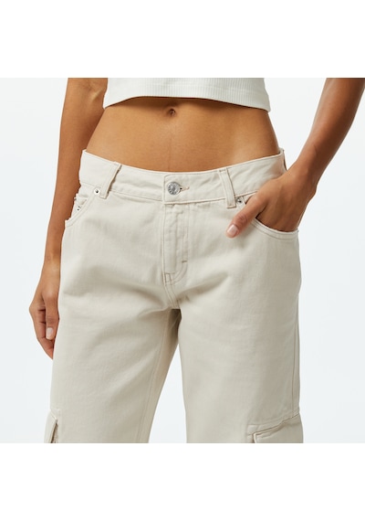 Tommy Hilfiger Tommy Jeans Sophie Denim Kadın Krem Pantolon Düz Dw0dw19033 Krem