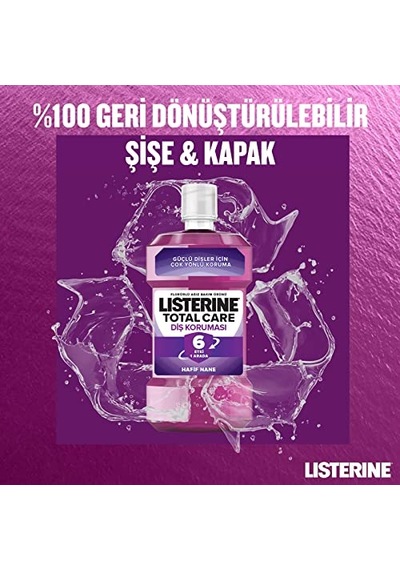 Total Care Hafif Nane Ağız Bakım Suyu, 1l Ağız Kokusu Önleyici
