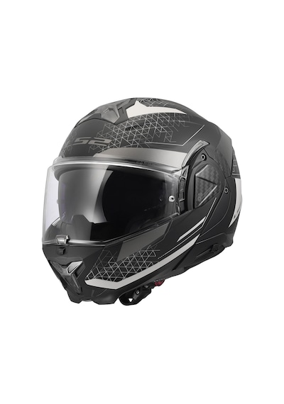 Ls2 Advant 2 Astral Çene Açılır Kask Mat Gri - Siyah